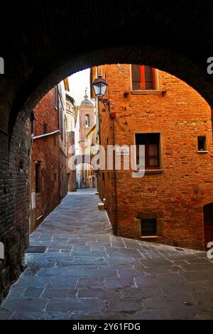 Village médiéval historique de Turrita di Siena, Toscane Italie Banque D'Images