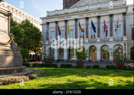 Liège, Belgique, 10 août 2024 - L'opéra royal de Liège Banque D'Images