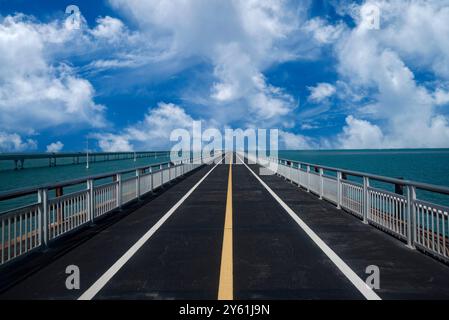 Old 7-Mile Bridge, Florida Keys, Floride, États-Unis Banque D'Images