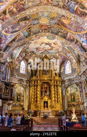 La cathédrale de Valence abrite le Saint Calice, considéré comme le calice utilisé par le Christ pendant la dernière Cène. Banque D'Images