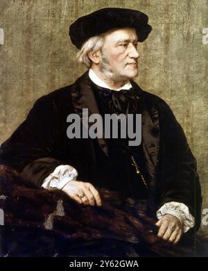 Portrait de Richard Wagner. Musée Italie Wagner, [Wilhelm] Richard compositeur allemand d'opéra et critique musical ; composé les opéras 'Rienzi' 1842 1869 1876, 'The Flying Dutchman' 1843 (aussi 'Der Fliegende Hollander'), 'Tannhauser' 1845, 'Lohengrin' 1850, 'Tristan and Isolde' 1865, 'The MasterSingers 1870 of Nuremberg' 1868 1876 (aussi 'Die Meistersinger von Nurnberg'), 'Parsifal' 1882 Banque D'Images