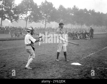 Match de baseball au terrain de jeux de Paddington. 13 octobre 1917 Banque D'Images