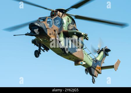 L'hélicoptère d'attaque Eurocopter Tiger de l'armée française. Banque D'Images