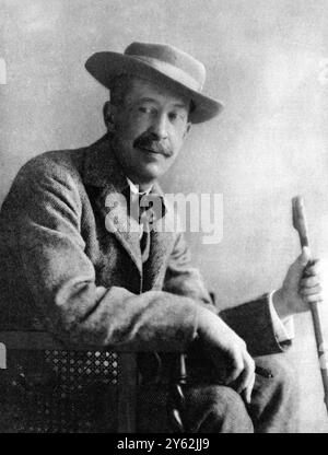 Lord Carnarvon, portrait publié à sa mort. d. 5 avril 1923 Banque D'Images