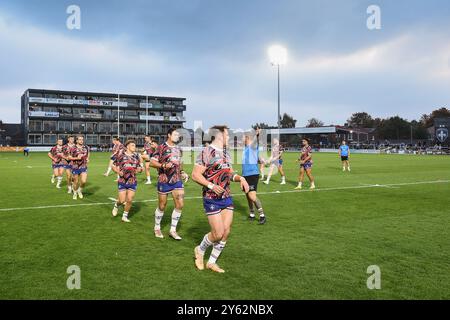 Wakefield, Angleterre. 21 septembre 2024 - échauffement. Rugby League Betfred Championship, Wakefield Trinity vs Barrow Raiders au DIY Kitchens Stadium, Wakefield, Royaume-Uni Dean Williams Banque D'Images