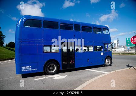 Autobus charter à deux étages, Canada Banque D'Images