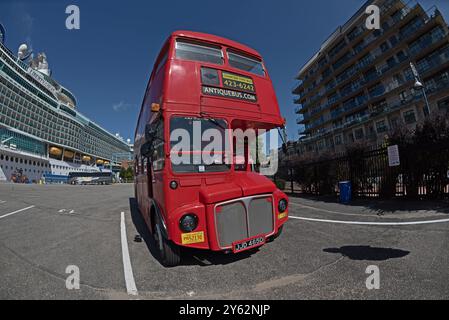 Autobus charter à deux étages, Canada Banque D'Images