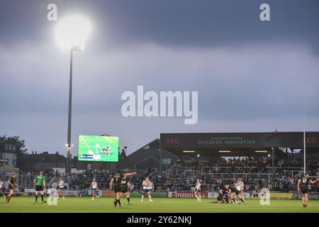 Wakefield, Angleterre. 21 septembre 2024 - vue générale. Rugby League Betfred Championship, Wakefield Trinity vs Barrow Raiders au DIY Kitchens Stadium, Wakefield, Royaume-Uni Dean Williams Banque D'Images