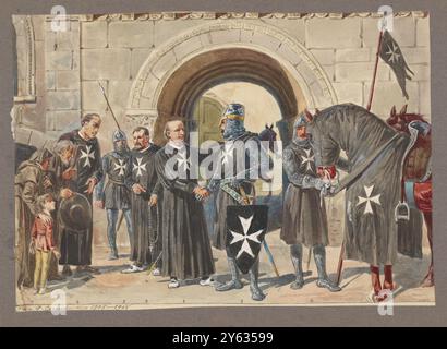 Chevaliers de Malte, 1048-1799. MUSÉE : BIBLIOTHÈQUE PUBLIQUE DE NEW YORK. Auteur : ANONYME. Banque D'Images