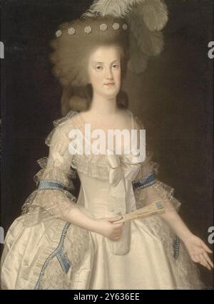 Portrait de la reine Marie-Caroline de Naples (1752-1814). Musée : COLLECTION PRIVÉE. AUTEUR : AGUSTÍN ESTEVE Y MARQUÉS. Banque D'Images