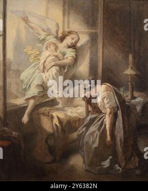 Le Rêve (le rêve). Musée : COLLECTION PRIVÉE. Auteur : OCTAVE TASSAERT. Banque D'Images