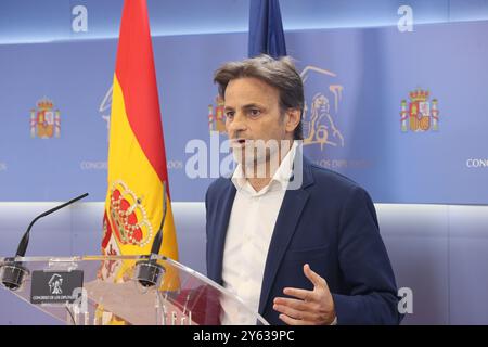 Madrid, 18/04/2023. Congrès des députés. Réunion du Conseil et du Conseil des porte-parole présidée par Meritxel Batet. Dans l'image Jaume Asens. Photo : Jaime García. ARCHDC. Crédit : album / Archivo ABC / Jaime García Banque D'Images