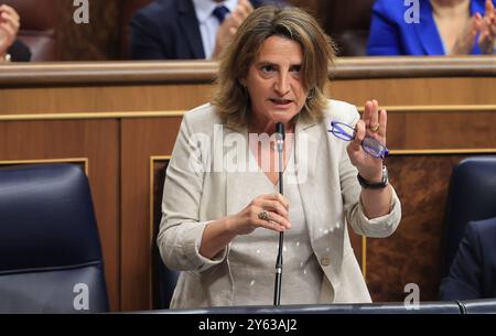 Madrid, 26/06/2024. Session plénière du Congrès des députés. Session de contrôle gouvernementale. Photo : Jaime García. ARCHDC. Crédit : album / Archivo ABC / Jaime García Banque D'Images