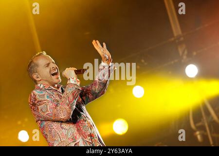 Séville, 22/09/2012. Concert de Miguel Bosé à l'Auditorium. Photo : Raúl Doblado. Archsev. Crédit : album / Archivo ABC / Raúl Doblado Banque D'Images