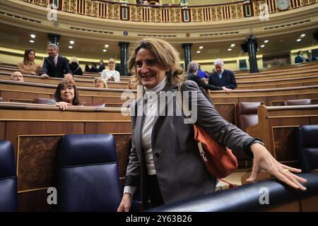 Madrid, 28/02/2024. Congrès des députés. Séance plénière de contrôle du Gouvernement. Photo : Jaime García. ARCHDC. Crédit : album / Archivo ABC / Jaime García Banque D'Images