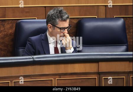 Madrid, 26/06/2024. Session plénière du Congrès des députés. Session de contrôle gouvernementale. Photo : Jaime García. ARCHDC. Crédit : album / Archivo ABC / Jaime García Banque D'Images