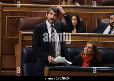 Madrid, 28/02/2024. Congrès des députés. Séance plénière de contrôle du Gouvernement. Photo : Jaime García. ARCHDC. Crédit : album / Archivo ABC / Jaime García Banque D'Images