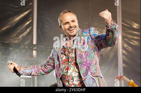 Séville, 22/09/2012. Concert de Miguel Bosé à l'Auditorium. Photo : Raúl Doblado. Archsev. Crédit : album / Archivo ABC / Raúl Doblado Banque D'Images