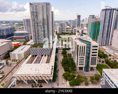 Aerial Miami Wilkie d Ferguson Jr US Courthouse Banque D'Images