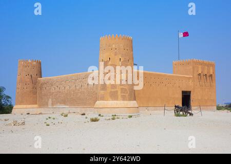 Fort Al Zubara (1938) sur la côte nord-ouest du Qatar Banque D'Images