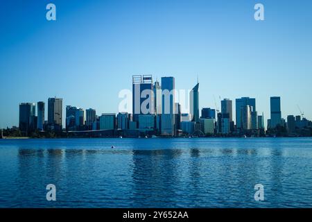 Perth, Australie occidentale - 20 septembre 2024 : le quartier central des affaires de Perth, Australie occidentale. Banque D'Images