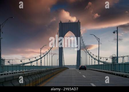 Le pont Newport Pell à Newport, Rhode Island Banque D'Images