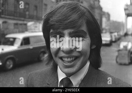 Davy Jones du groupe pop The Monkees à Londres le 21 décembre 1966 Banque D'Images