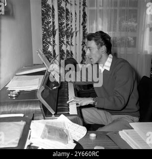 John Barry compositeur de musique de film juin 1960 Banque D'Images