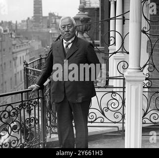 L'amiral vicomte Saito Makoto, délégué en chef du Japon à la conférence sur l'armement naval à Genève. Assassiné - 26 février 1936 Banque D'Images