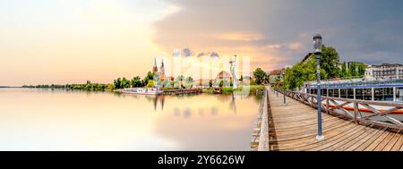 Vue sur Neuruppin, Allemagne Banque D'Images