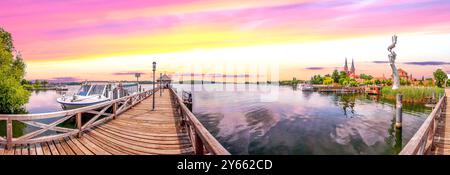 Vue sur Neuruppin, Allemagne Banque D'Images