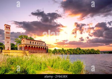Sauveur Church Sacrow, Potsdam, Allemagne Banque D'Images