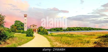 Sauveur Church Sacrow, Potsdam, Allemagne Banque D'Images