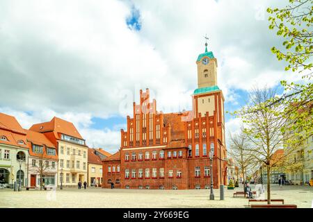 Vieille ville de Wittstock Dosse, Allemagne Banque D'Images