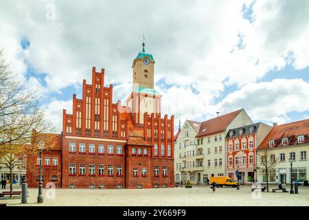 Vieille ville de Wittstock Dosse, Allemagne Banque D'Images