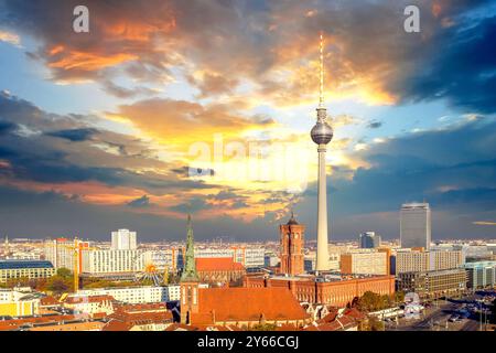 Tour de télévision, Berlin, Allemagne Banque D'Images