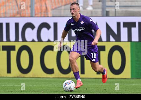 Albert Gudmundsson, attaquant de l'ACF Fiorentina, lors de l'ACF Fiorentina vs SS Lazio, match de football italien Serie A à Florence, Italie, le 22 septembre 2024 Banque D'Images