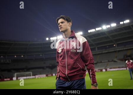 Torino, Italie. 24 septembre 2024. Samuele Ricci de Turin lors du match de football Coppa Italia entre Torino et Empoli au stade Olimpico Grande Torino, le 24 septembre 2024. Sport - Football EXCLUSIF TORINO FC (photo Fabio Ferrari/LaPresse) crédit : LaPresse/Alamy Live News Banque D'Images