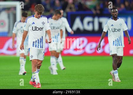 Bergame, Italie. 24 septembre 2024. Nico Paz de Côme lors du match de football Serie A entre Atalanta et Côme au stade Gewiss de Bergame, Italie du Nord - mardi 24 septembre 2024. Sport - Soccer . (Photo de Spada/Lapresse) crédit : LaPresse/Alamy Live News Banque D'Images