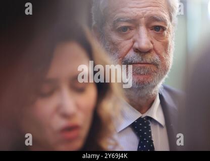 Madrid, 12/09/2024. Assemblée de Madrid. Première journée du débat sur l’état de la région avec l’intervention de la présidente de la CAM, Isabel Díaz Ayuso. Photo : Jaime García. ARCHDC. Crédit : album / Archivo ABC / Jaime García Banque D'Images