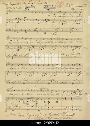 Musique 1800-1900, manuscrits de musique, Daniels, Mabel W. Two Irish Songs, op. 8, Daniels, Mabel W., 1800 - 1900, Schmidt, Arthur Paul, édition musicale, musique populaire, écriture et édition, partition, musique, États-Unis, 19th Century, musique, États-Unis, manuscrits, États-Unis, manuscrits Banque D'Images