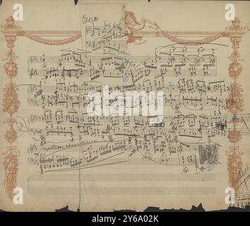 Musique 1800-1900, manuscrits de musique, Godowsky, Léopold. Capriccio, op. 15, non. 2, Godowsky, Leopold., 1800 - 1900, Schmidt, Arthur Paul, édition musicale, musique populaire, écriture et édition, partitions, musique, États-Unis, 19e siècle, musique, États-Unis, manuscrits, États-Unis, manuscrits, fragile. Banque D'Images