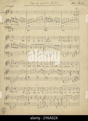 Musique 1800-1900, manuscrits de musique, Goatley, Alma. Pipe up YE Silver flûtes, Goatley, Alma., 1800 - 1900, Schmidt, Arthur Paul, édition musicale, musique populaire, écriture et édition, partitions, musique, États-Unis, 19e siècle, musique, États-Unis, manuscrits, États-Unis, manuscrits Banque D'Images