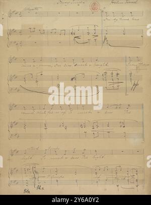 Musique 1800-1900, manuscrits de musique, Hood, Helen. Daisy Time, Hood, Helen., 1800 - 1900, Schmidt, Arthur Paul, édition musicale, musique populaire, écriture et édition, partitions, musique, États-Unis, 19e siècle, musique, États-Unis, manuscrits, États-Unis, manuscrits Banque D'Images