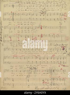 Musique 1800-1900, manuscrits de musique, Hood, Helen. La violette, Hood, Helen., 1800 - 1900, Schmidt, Arthur Paul, édition musicale, musique populaire, écriture et édition, partitions, musique, États-Unis, 19e siècle, musique, États-Unis, manuscrits, États-Unis, manuscrits Banque D'Images