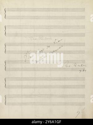 Musique 1800-1900, manuscrits de musique, Krentzlin, Richard. The Rider, op. 84, Krentzlin, Richard., 1800 - 1900, Schmidt, Arthur Paul, édition musicale, musique populaire, écriture et édition, partition, musique, États-Unis, 19th Century, musique, États-Unis, manuscrits, États-Unis, manuscrits Banque D'Images