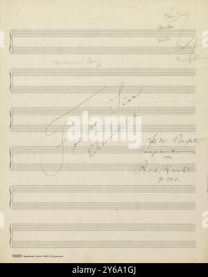 Musique 1800-1900, manuscrits de musique, Krentzlin, Richard. Chanson du matin, op. 101, Krentzlin, Richard., 1800 - 1900, Schmidt, Arthur Paul, édition musicale, musique populaire, écriture et édition, partition, musique, États-Unis, 19th Century, musique, États-Unis, manuscrits, États-Unis, manuscrits Banque D'Images