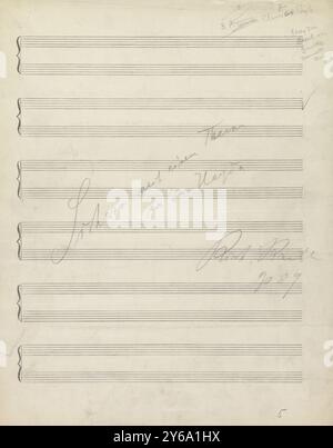 Musique 1800-1900, manuscrits de musique, Krentzlin, Richard. Scherzo, op. 89, Krentzlin, Richard., 1800-1900, Schmidt, Arthur Paul, édition musicale, musique populaire, écriture et édition, partition, musique, États-Unis, 19th Century, musique, États-Unis, manuscrits, États-Unis, manuscrits Banque D'Images