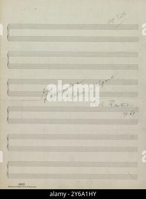 Musique 1800-1900, manuscrits de musique, Krentzlin, Richard. Zephyrs, op. 64, Krentzlin, Richard., 1800-1900, Schmidt, Arthur Paul, édition musicale, musique populaire, écriture et édition, partition, musique, États-Unis, 19th Century, musique, États-Unis, manuscrits, États-Unis, manuscrits Banque D'Images