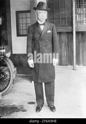 Prince Saionji, photographie montrant le politicien japonais Prince Saionji Kinmochi (1849-1940). Qui a été premier ministre de 1906 à 1908 et de 1911 à 1912., négatifs en verre, 1 négatif : verre ; 5 x 7 po. ou plus petit. Banque D'Images